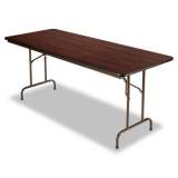 Alera Wood Folding Table, Rectangular, 71.88w x 29.88d x 29.13h, Mahogany (FT727230MY)