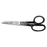 Clauss Hot Forged Carbon Steel Shears, 7" Long, 3.13" Cut Length, Black Straight Handle (10259)