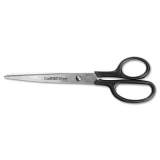 Westcott Straight Contract Scissors, 8" Long, 3" Cut Length, Black Straight Handle (10572)