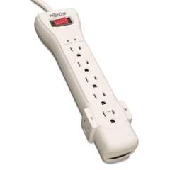 Tripp Lite Protect It! Surge Protector, 7 Outlets, 7 ft Cord, 2160 Joules, Light Gray (SUPER7)