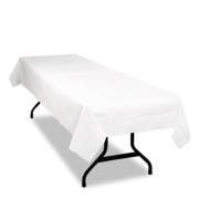 Tablemate Table Set Poly Tissue Table Cover, 54" x 108", White, 6/Pack (PT549WH)