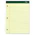TOPS Double Docket Ruled Pads with Extra Sturdy Back, Wide/Legal Rule, 100 Canary-Yellow 8.5 x 11.75 Sheets (63378)