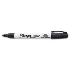 Sharpie Permanent Paint Marker, Medium Bullet Tip, Black (35549)