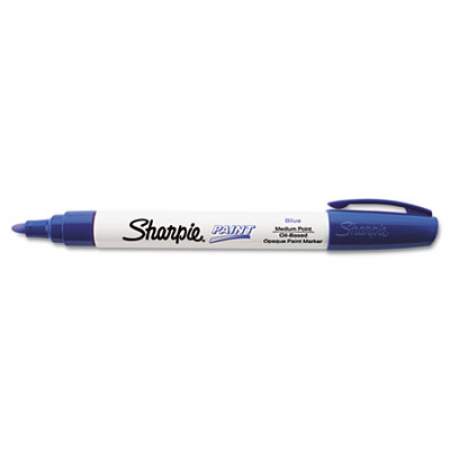 Sharpie Permanent Paint Marker, Medium Bullet Tip, Blue (35551)