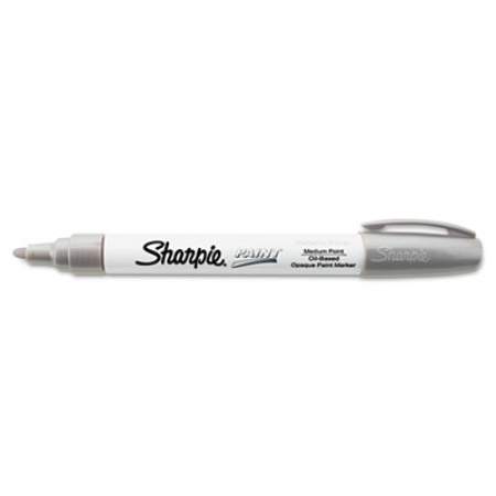 Sharpie Permanent Paint Marker, Medium Bullet Tip, Silver (35560)