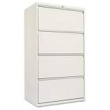 Alera Lateral File, 4 Legal/Letter-Size File Drawers, Light Gray, 30" x 18" x 52.5" (LF3054LG)