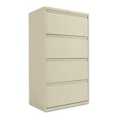 Alera Lateral File, 4 Legal/Letter-Size File Drawers, Putty, 30" x 18" x 52.5" (LF3054PY)