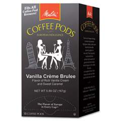 Melitta Coffee Pods, Vanilla Creme Brulee, 18 Pods/Box (75416)