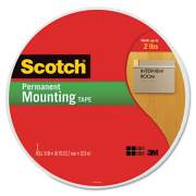 Scotch Permanent High-Density Foam Mounting Tape, Holds Up to 2 lbs, 0.75" x 38 yds, White (110MR)