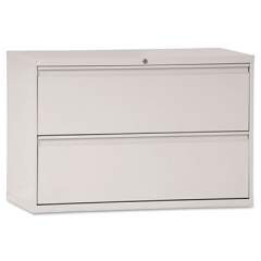 Alera Lateral File, 2 Legal/Letter-Size File Drawers, Light Gray, 42" x 18" x 28" (LF4229LG)