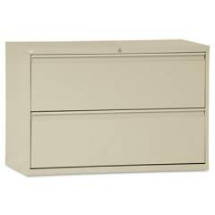 Alera Lateral File, 2 Legal/Letter-Size File Drawers, Putty, 42" x 18" x 28" (LF4229PY)
