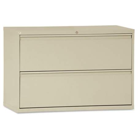 Alera Lateral File, 2 Legal/Letter-Size File Drawers, Putty, 42" x 18" x 28" (LF4229PY)
