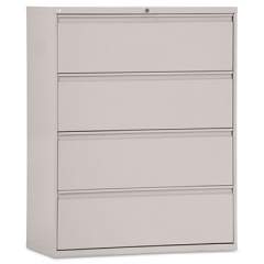 Alera Lateral File, 4 Legal/Letter-Size File Drawers, Light Gray, 42" x 18" x 52.5" (LF4254LG)