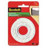 Scotch Foam Mounting Double-Sided Tape, Permanent, Holds Up to 2 lbs, 0.5 x 75, White (110)