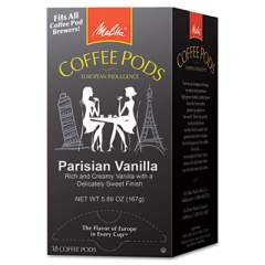 Melitta Coffee Pods, Parisian Vanilla, 18 Pods/Box (75411)