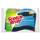 Scotch-Brite Non-Scratch Multi-Purpose Scrub Sponge, 4.4 x 2.6, 0.8" Thick, Blue, 3/Pack (MP38D)