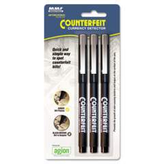 MMF Counterfeit Currency Detector Pen, U.S. Currrency, 3/Pack (200045304)
