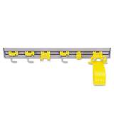 Rubbermaid Commercial Closet Organizer/Tool Holder, 34w x 3.25d x 4.25h, Gray (199300GY)