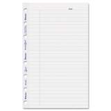 Blueline MiracleBind Ruled Paper Refill Sheets for all MiracleBind Notebooks and Planners, 8 x 5, White/Blue Sheets, Undated (AFR6050R)