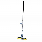 Steel Sponge Mop, 12" Yellow Cellulose Sponge Head, Bronze Steel Handle (6435BZE)