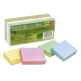 Redi-Tag 100% Recycled Notes, 1 1/2 x 2, Four Pastel Colors, 12 100-Sheet Pads/Pack (25701)