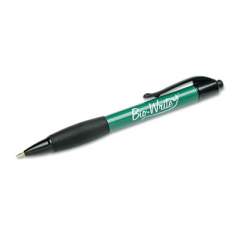 AbilityOne 7520015789303 SKILCRAFT BioWrite Ballpoint Pen, Retractable, Fine 0.7 mm, Blue Ink, Green Barrel, Dozen