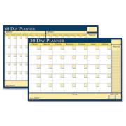 AbilityOne 7520012074058 SKILCRAFT 30-Day/60-Day Reversible/Erasable Flexible Planner, 36 x 24, White/Yellow/Blue Sheets, Undated