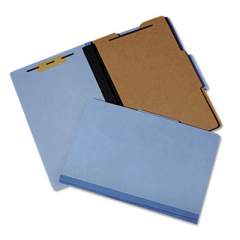 AbilityOne 7530014632326 SKILCRAFT Classification Folder, 2 Dividers, Legal Size, Medium Blue