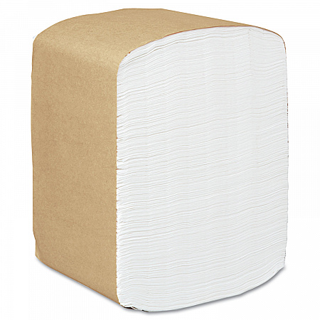 Full Fold Dispenser Napkins, 1-Ply, 13 x 12, White, 375/Pack, 16 Packs/Carton (98740)