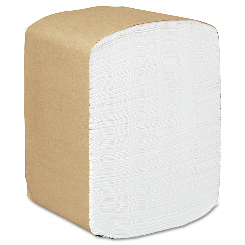 Full Fold Dispenser Napkins, 1-Ply, 13 x 12, White, 375/Pack, 16 Packs/Carton (98740)