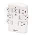 Innovera Wall Mount Surge Protector, 6 Outlets, 2160 Joules, White (71651)