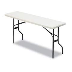 Iceberg IndestrucTable Classic Folding Table, Rectangular Top, 1,200 lb Capacity, 72 x 18 x 29, Platinum (65363)