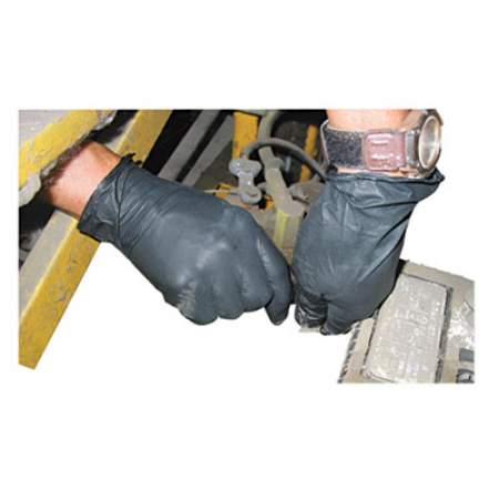 Impact Proguard Disposable Nitrile Gloves, Powder-Free, Black, X-Large, 100/box (8642XLCT)