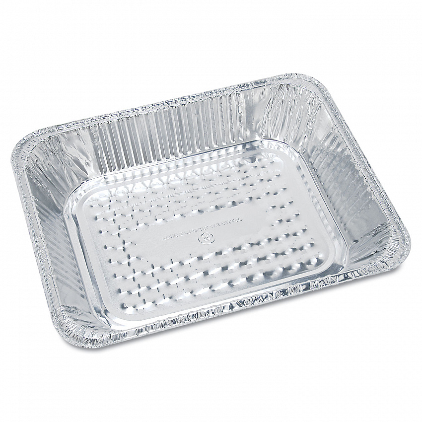 Aluminum Oblong Container, 1 lb, 4.56 x 5.56 x 1.63, Silver, 1,000/Carton (205930)
