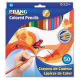 Prang Colored Pencil Sets, 3.3 mm, 2B (#1), Assorted Lead/Barrel Colors, 50/Pack (22480)