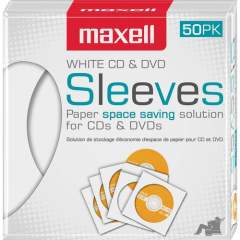 Maxell White CD / DVD Sleeves (190135)