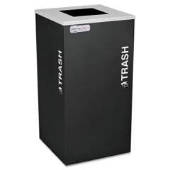Ex-Cell Kaleidoscope Collection Trash Receptacle, 24 gal, Black (RCKDSQTBLX)
