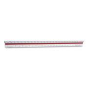 Chartpak Triangular Scale, Plastic, 12" Long, Architectural, Color-Coded (235A)