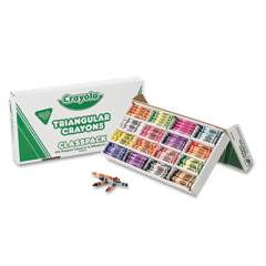 Crayola Classpack Triangular Crayons, 16 Colors, 256/Carton (528039)