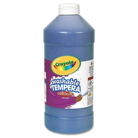 Crayola Artista II Washable Tempera Paint, Blue, 32 oz Bottle (543132042)