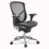 Alera EQ Series Ergonomic Multifunction Mid-Back Mesh Chair, Supports Up to 250 lb, Black Seat/Back, Aluminum Base (EQA42ME10A)
