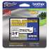 Brother P-Touch TZe Extra-Strength Adhesive Laminated Labeling Tape, 0.7" x 26.2 ft, Black on White (TZES241)