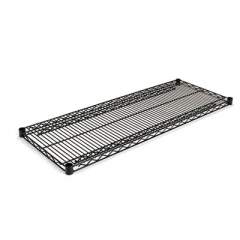 Alera Industrial Wire Shelving Extra Wire Shelves, 48w x 18d, Black, 2 Shelves/Carton (SW584818BL)