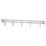 Alera Hook Bars For Wire Shelving, Five Hooks, 24" Deep, Silver, 2 Bars/Pack (SW59HB424SR)