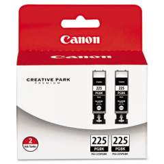 Canon 4530B007AA (PGI-225) Ink, Black, 2/Pack