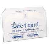 Georgia Pacific Professional Safe-T-Gard Half-Fold Toilet Seat Covers, 14.5 x 17, White, 250/Pack, 20 Packs/Carton (47046)