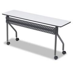 Iceberg OfficeWorks Mobile Training Table, 60w x 18d x 29h, Gray/Charcoal (68057)