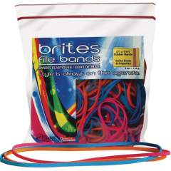 Alliance Rubber brites 07800 File Bands - Non-Latex Colored Elastic Bands - 7" x 1/8" - 50 Pack