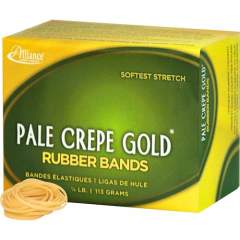 Alliance 20129 Pale Crepe Gold Rubber Bands - Size #12