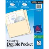 Avery Untabbed Double Pocket Dividers (3075)